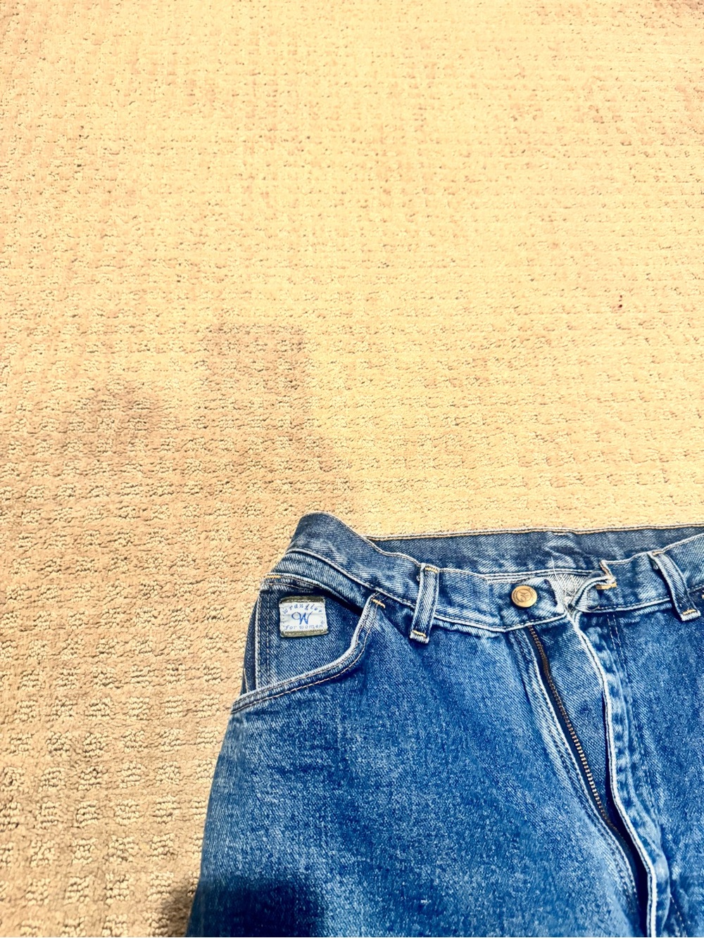 Vintage Wrangler High Rise Mom Jeans Women's Blue Denim Tapered Leg